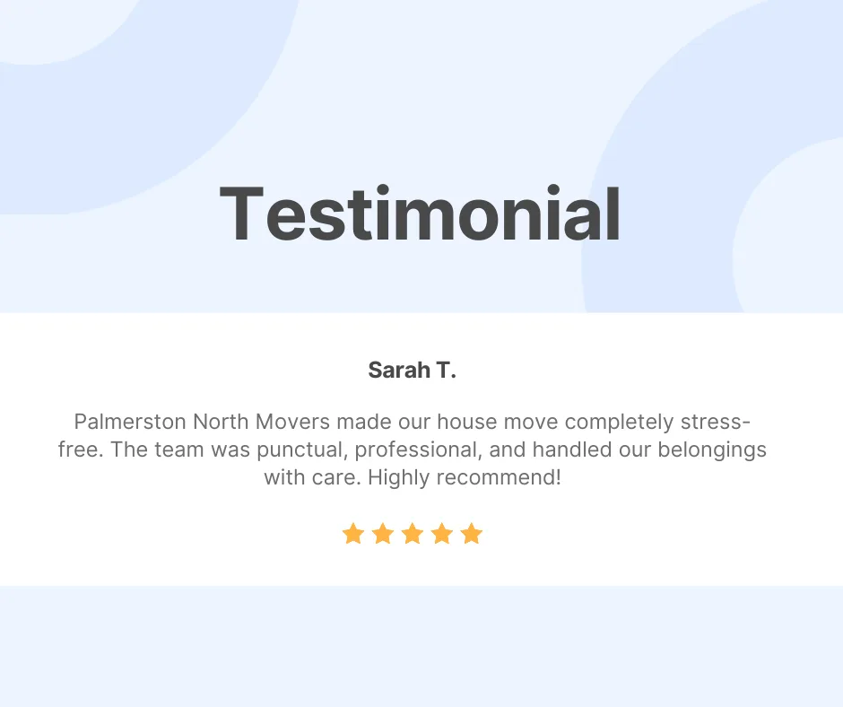 Palmerston North Movers Reviews